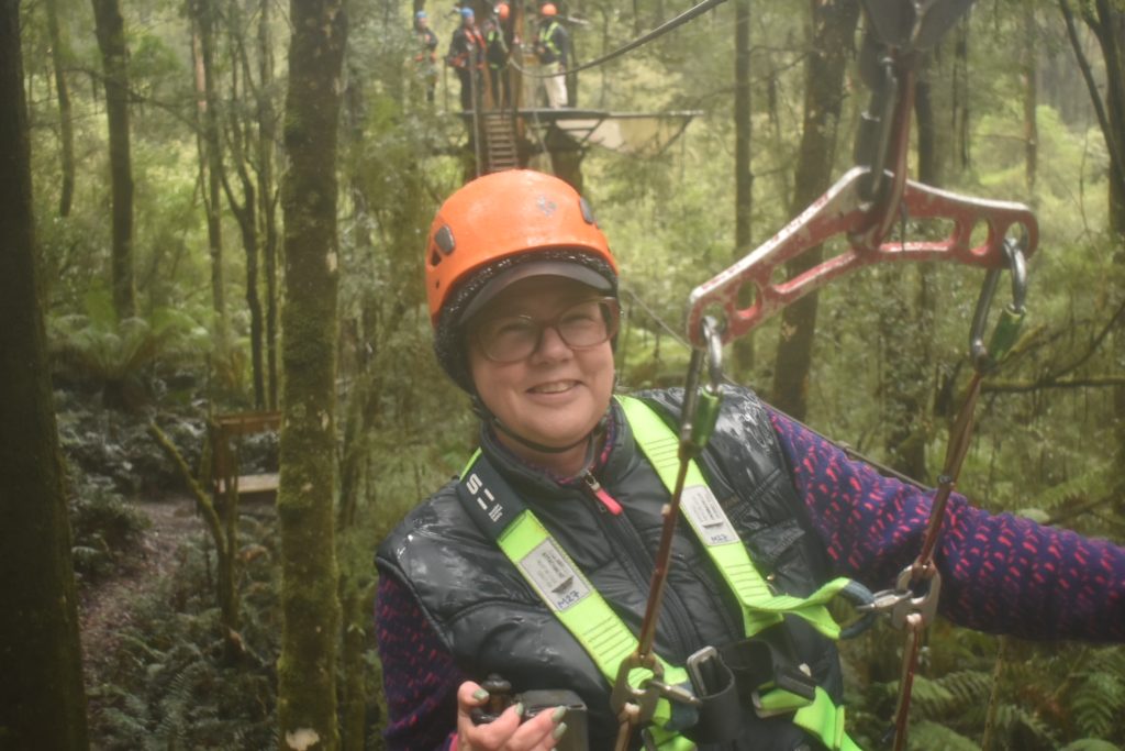 deb the celebrant zip lining